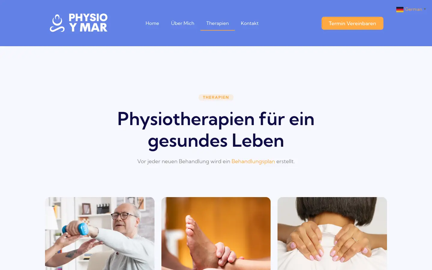 Physio y Mar, Therapien
